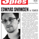 US military's "Infamous Spies" poster for Edward Snowden